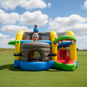 Krokodil / Pirat Hüpfburg XL 5x4,5x3m