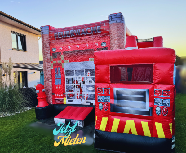 Feuerwache / Feuerwehr Hüpfburg XL 4,98×6,5x3,6m